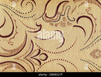 Die Schmelzstruktur des Stoffes. Grunge Textilhintergrund. Stockfoto