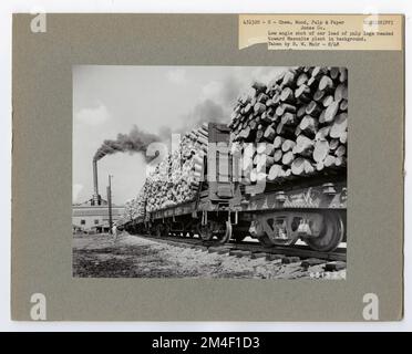 Zellstoff- und Papierfabriken – Mississippi. Fotografien zu National Forests, Resource Management Practices, Personal sowie Kultur- und Wirtschaftsgeschichte Stockfoto