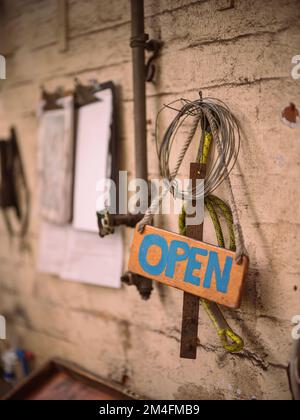 Die Maschinenwerkstatt in Underfall Yard, Bristol, Großbritannien. Stockfoto