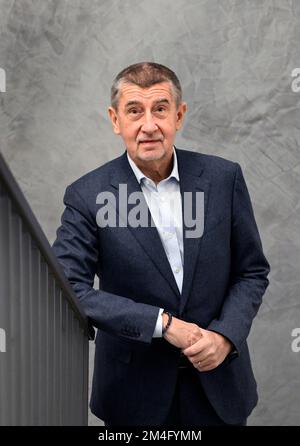 Prag, Tschechische Republik. 16.. Dezember 2022. Ehemaliger Premierminister, Parlamentsabgeordneter und Präsidentschaftskandidat Andrej Babis (ANO), 16. Dezember 2022, Prag, Tschechische Republik. Kredit: Katerina Sulova/CTK Photo/Alamy Live News Stockfoto