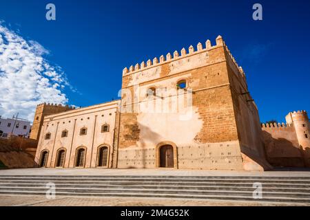 Historisches Gebäude in der Kasbah der Udayas, Rabat, Marokkos Hauptstadt Stockfoto