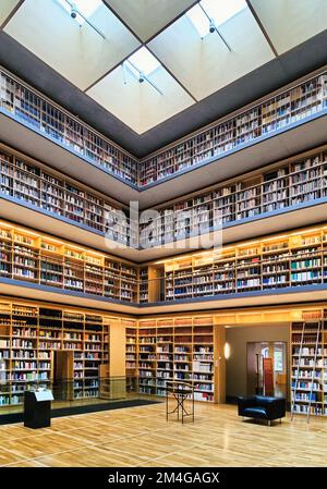 Innenwürfelbibliothek, Herzogin Anna Amalia Bibliothek, Deutschland, Thüringen, Weimar Stockfoto