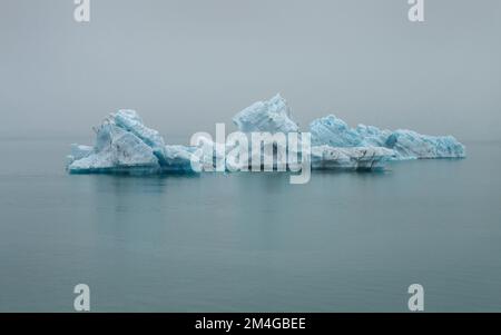 Eisberge in der Joekulsarlon-Gletscherlagune, Island Stockfoto