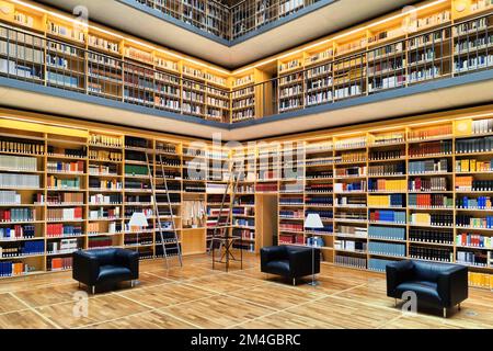 Innenwürfelbibliothek, Herzogin Anna Amalia Bibliothek, Deutschland, Thüringen, Weimar Stockfoto