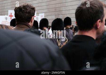 Lord Mayor's Show Parade. Die Show ehrt den neuen Lord Mayor, Nicholas Lyons, den 694.. Lord Mayor of the City of London, der aus dem 13.. Jahrhundert stammt. Der Lord Mayor wird als globaler Botschafter für die britische Finanz- und Professional Services-Branche fungieren. Stockfoto