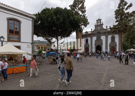 Die Basilika unserer Frau in der Kiefer im Dorf Tero, Gran Canaria, Spanien Stockfoto