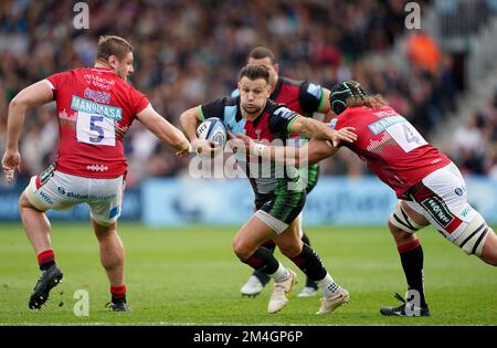 Aktenfoto von Harlequins' Danny Care vom 16. Bis 10-2022. Danny Care hat einen neuen Deal mit Harlequins für die Saison 2023-24 unterzeichnet. Ausgabedatum: Mittwoch, 21. Dezember 2022. Stockfoto