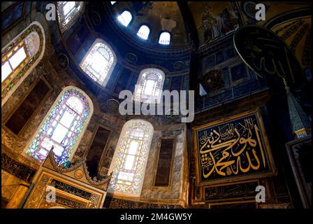 Hagia Sophia große Moschee in Istanbul Türkei, vbvanbree Fotografie. Stockfoto