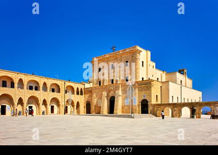 Salento. Apulien Apulien Italien. Santa Maria di Leuca. Santuario di Santa Maria de Finibus Terrae Stockfoto