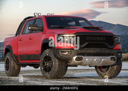 RAM TRX – der leistungsstärkste Pickup-Lkw der Welt Stockfoto
