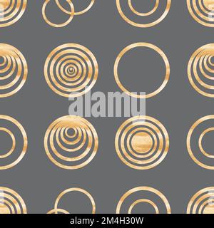 Abstraktes nahtloses Aquarell-Muster mit handbemalten geometrischen Formen. Modernes Digitalpapier für moderne Kunst. Zeitgenössische Kunst. Sammelalben-Design, Wandtafel Stockfoto