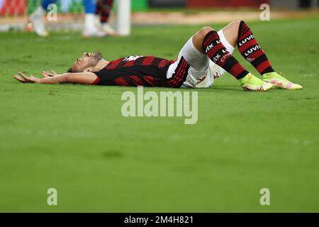 Rio de Janeiro, Brasilien, 19. Oktober 2022. Fußballspieler Everton Ribeiro vom flamengo-Team, während des Spiels Flamengo x Corinthians, für den letzten Cup o Stockfoto