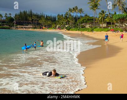 Napili Bay Beach, Maui, Hawaii. Stockfoto