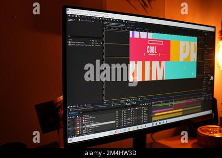 Adobe After Effect Stockfoto