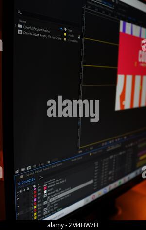 Adobe After Effect Stockfoto