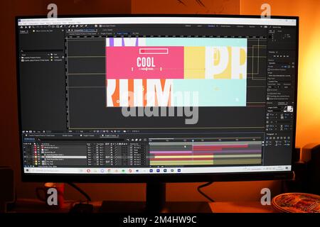 Adobe After Effect Stockfoto