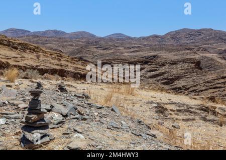 Landschaft am Kuiseb Pass, an der Straße C14, Hakosberge, Namib Naukluft Park, Namibia Stockfoto