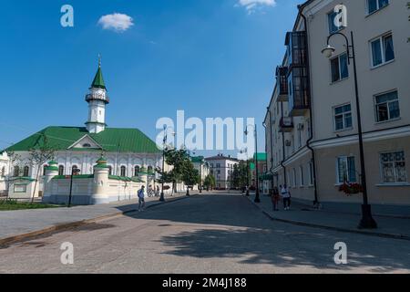 Altes Tartastan-Viertel, UNESCO-Weltkulturerbe, Kasan, Republik Tartastan, Russland Stockfoto