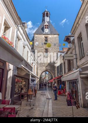 Tour de lHorloge oder Uhrenturm, Amboise, Loire-Tal, UNESCO-Weltkulturerbe, Indre et Loire, Frankreich Stockfoto