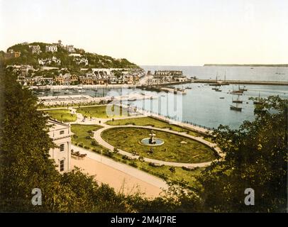 1890 Ca , DEVON , ENGLAND , GROSSBRITANNIEN : TORQUAY vom ROCK WALK . Unbekannter Fotograf, Fotodruck von Detroit Publishing Company, 1905 ca. . - GRAND BRETAGNA - AUSSICHT - FOTOSTORICHE - GESCHICHTE - GEOGRAFIEN - GEOGRAFIE - ARCHITETTURA - ARCHITEKTUR - PANORAMA - LANDSCHAFT - OTTOCENTO - 800 - '800 - EPOCA VITTORIANA - VICTORIAN HERA - MEER - MARE --- ARCHIVIO GBB Stockfoto
