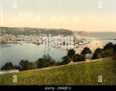 1890 Ca , DEVON , ENGLAND , GROSSBRITANNIEN : TEIGNMOUTH , Vie von DER TORQUAY ROAD . Unbekannter Fotograf, Fotodruck von Detroit Publishing Company, 1905 ca. . - GRAND BRETAGNA - AUSSICHT - FOTOSTORICHE - GESCHICHTE - GEOGRAFIEN - GEOGRAFIE - ARCHITETTURA - ARCHITEKTUR - PANORAMA - LANDSCHAFT - OTTOCENTO - 800 - '800 - EPOCA VITTORIANA - VICTORIAN HERA - MEER - MARE --- ARCHIVIO GBB Stockfoto