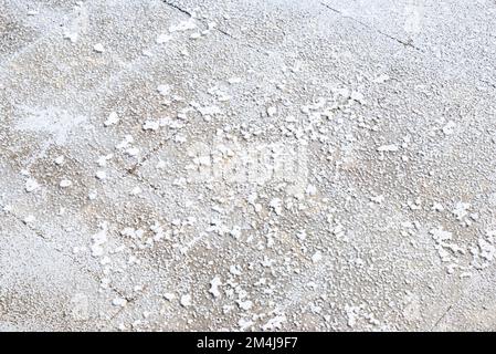Salz, das durch Verdampfung gefällt wird. Salzwal von Añana. Añana, Álava, Baskenland, Spanien, Europa Stockfoto