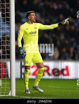 Torwart Alex Palmer aus West Bromwich Albion während der Sky Bet Championship in der Coventry Building Society Arena in Coventry. Bilddatum: Mittwoch, 21. Dezember 2022. Stockfoto