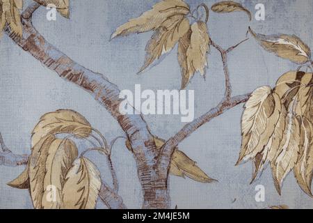 Digitale Zeichnung und Aquarelle Textur. Botanische Tapete, Tapete Stockfoto