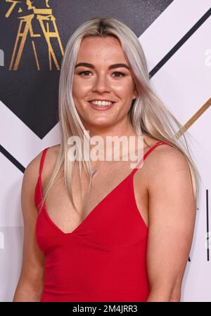 21.. Dezember 2022, London, Großbritannien. Chloe Kelly trifft auf die BBC Sports Personality of the Year 2022 ein, MediaCityUK, Manchester. Kredit: Doug Peters/EMPICS/Alamy Live News Stockfoto