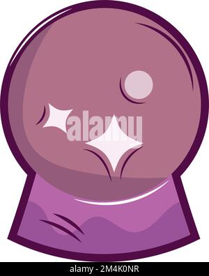 Isolierter farbiger Magic Ball-Symbol-Vektor Stock Vektor