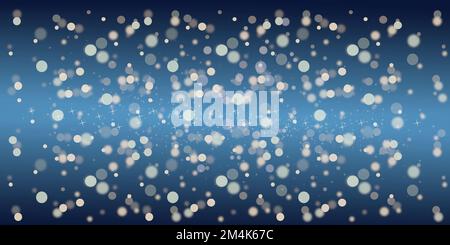 Verschwommene Weihnachtslichter aus unscharfem Hintergrund – digitale Illustration Stockfoto