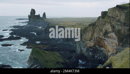 Londrangar Cliffs auf der Halbinsel Snaefellsness, Island Stockfoto