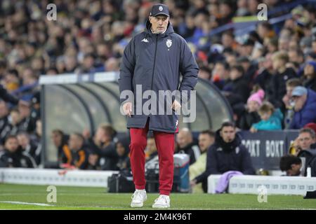 Leeds, Großbritannien. 21.. Dezember 2022. Philippe Clement Manager von Monaco während des Mid Season Friendly Match Leeds United gegen Monaco auf der Elland Road, Leeds, Großbritannien, 21.. Dezember 2022 (Foto von James Heaton/News Images) in Leeds, Großbritannien, am 12./21. Dezember 2022. (Foto: James Heaton/News Images/Sipa USA) Guthaben: SIPA USA/Alamy Live News Stockfoto