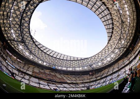 Lusail, Katar. 18.. Dezember 2022. Lusail Stadion Blick auf das Stadion vor dem Spiel zwischen Argentinien und Frankreich gültig für das Finale der FIFA-Weltmeisterschaft 2022 im Lusail International Stadium, AD, Katar (Marcio Machado/SPP) Gutschein: SPP Sport Press Photo. Alamy Live News Stockfoto