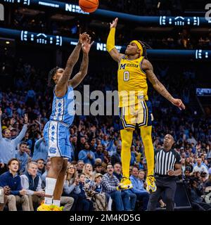 Charlotte, NC, USA. 21. Dezember 2022. Während der ersten Hälfte des Jumpman Invitational 2022 im Spectrum Center in Charlotte, NC. (Scott Kinser/CSM). Kredit: csm/Alamy Live News Stockfoto