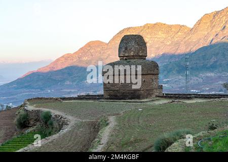 Ein buddhistisches Kloster in Balokaley im Kandak-Tal, Barikot Swat, Pakistan Stockfoto