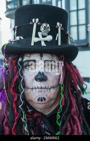 England, East Sussex, Eastbourne, Teilnehmer an der jährlichen Bonfire Society-Prozession Stockfoto