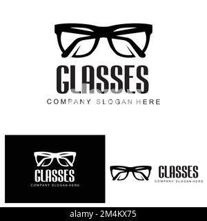 Brillenlogo, Mode-Look-Vektor, Design Für Bekleidungsgeschäft, Brillenladen, Augenpflegesalon Stock Vektor