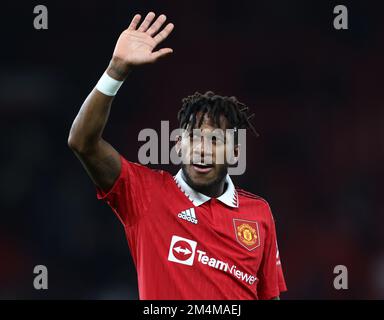 Manchester, England, 21. Dezember 2022. Fred von Manchester United während des Carabao-Cup-Spiels in Old Trafford, Manchester. Das Bild sollte lauten: Darren Staples/Sportimage Stockfoto