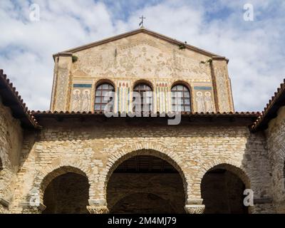 Euphrasius-Basilika, Porec, Istrien, Kroatien Stockfoto