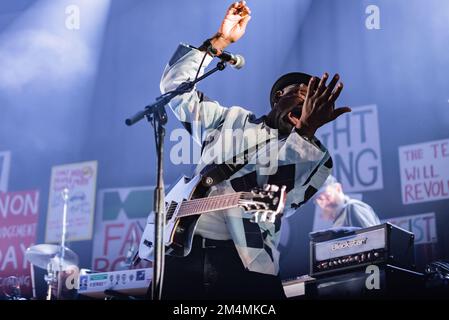 Eine Sammlung von Bildern von The Specials, Play Brighton Dome, April 2019 Stockfoto