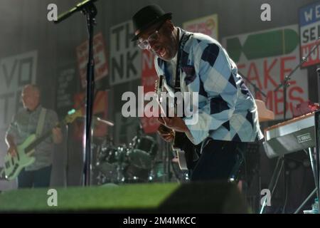 Eine Sammlung von Bildern von The Specials, Play Brighton Dome, April 2019 Stockfoto