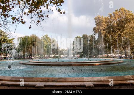 Margareteninsel musikalischer Brunnen in Budapest, Ungarn Stockfoto