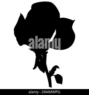 Schöne Magnolienbaumblume. Blühende Frühlingsmagnolie, Vektor-Illustration Stock Vektor
