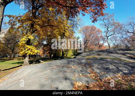 Herbst im Central Park, New York Stockfoto