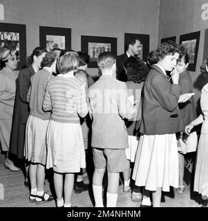 Kunstwettbewerb Für Kinder. Fotos von Marshall-Plan-Programmen, Ausstellungen und Personal Stockfoto