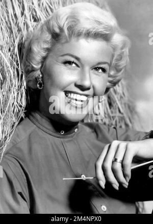 Doris-Tag. Werbespots von Doris Day (B. Doris Mary Kappelhoff; 1922-2019), 1957 Stockfoto