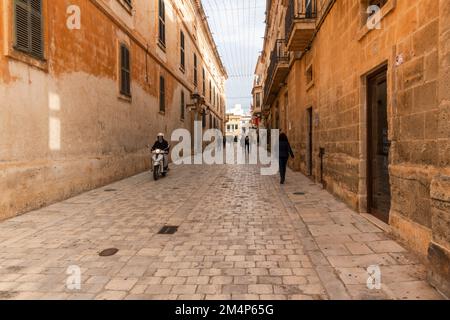 Hauptstraße, Ciutadella de Menorca, Balearen, Spanien. Stockfoto