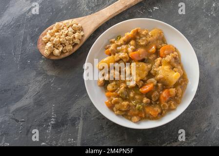 Sojabohnen mit Fettkorn-Struktur aus nächster Nähe Stockfoto