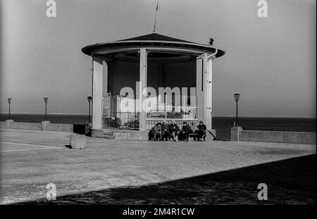 DDR, Binz, 04. 11. 1988, Sonnende, Pavillon Stockfoto